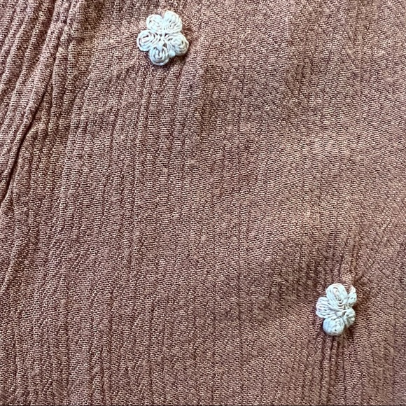 Free People Long Dress Embroidered Flowers - Picture 7 of 11